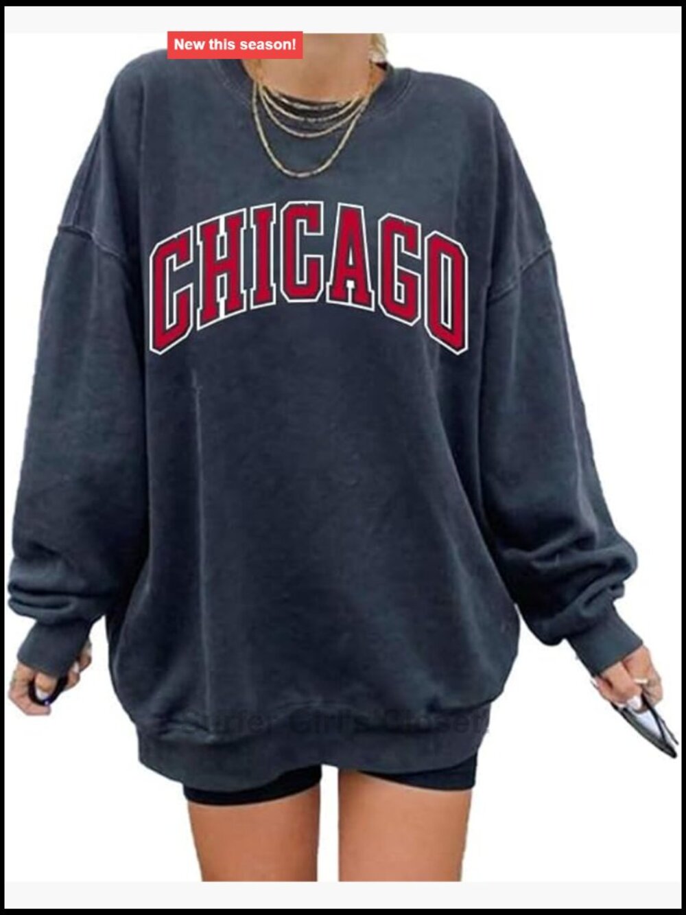 Oversized Los Angeles California Crewneck Sweatshirt Long Sleeve Pullover